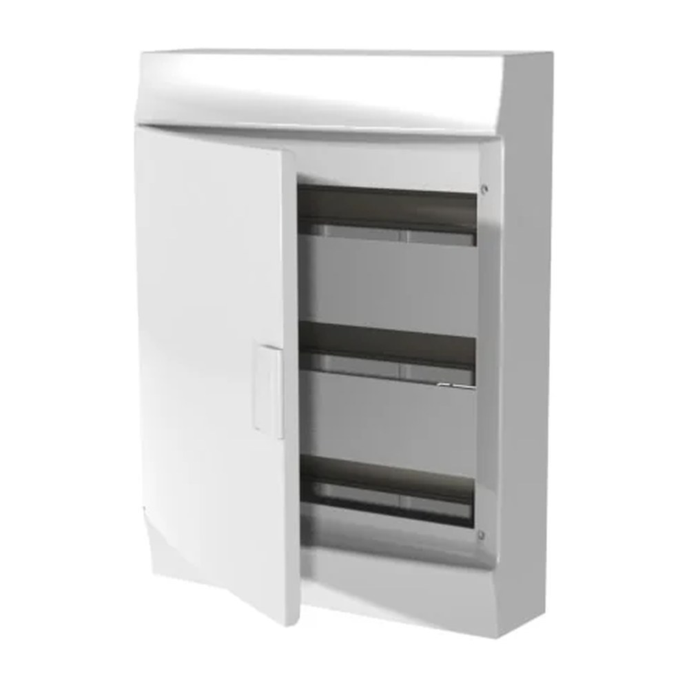Abb Mistral41w installatiekast met din-rail leeg