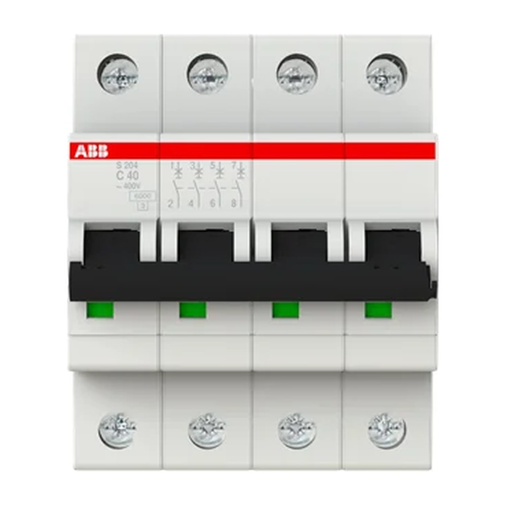 ABB System pro M compact S204 installatieautomaat 4-polig 40 A
