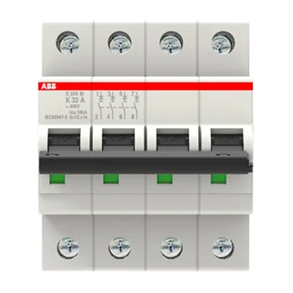 ABB System pro M compact S204M installatieautomaat 4-polig 32 A