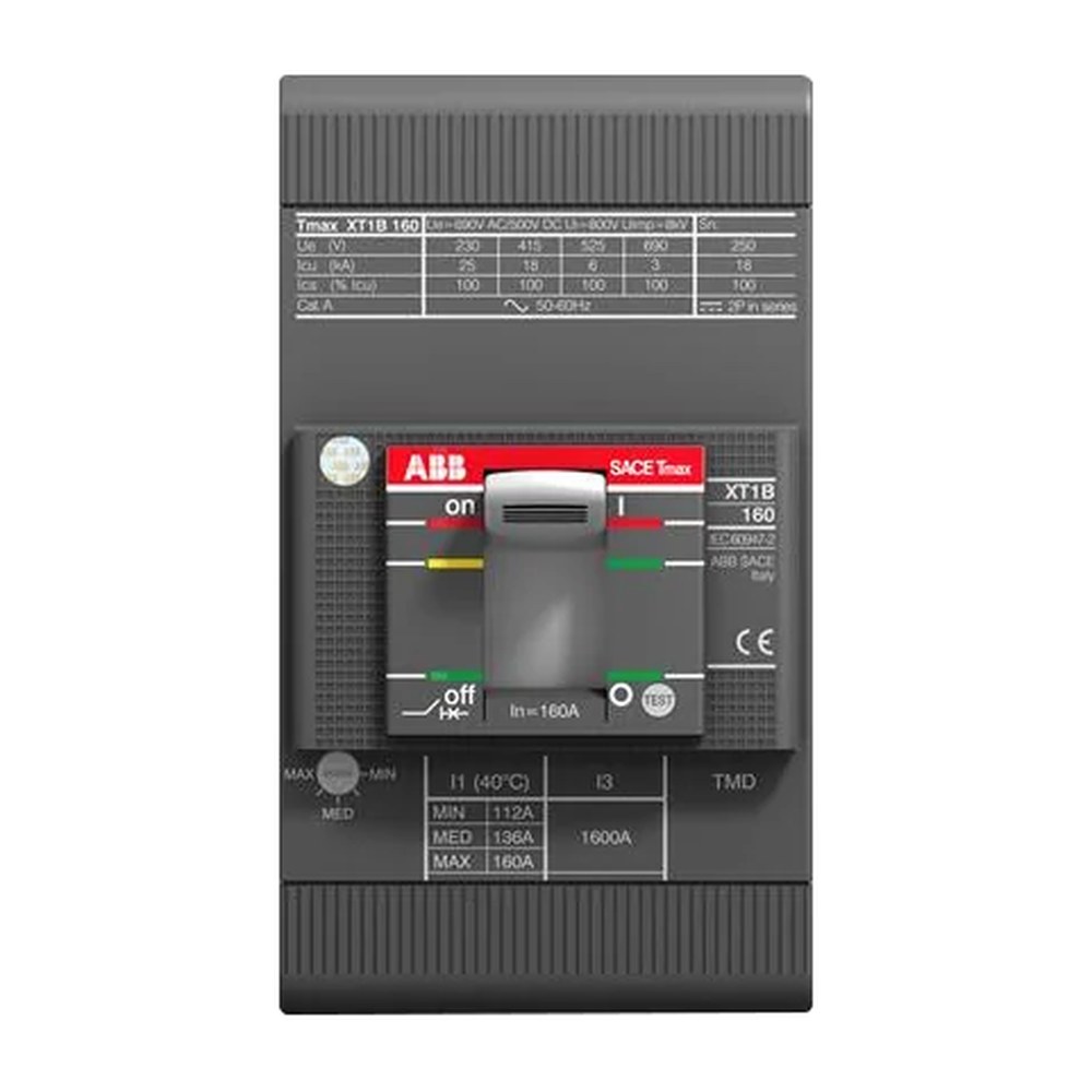 ABB Tmax XT1H vermogensschakelaar 3-polig 160 A