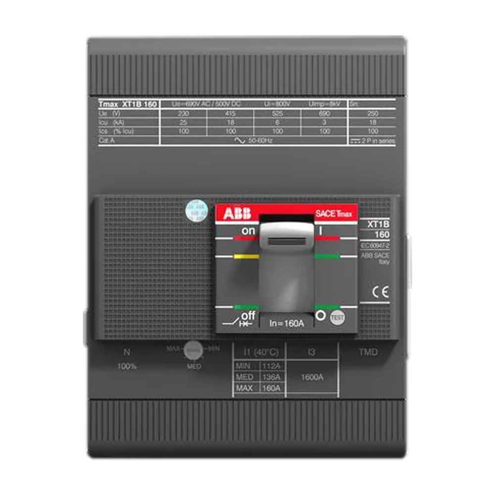 ABB Tmax XT1H vermogensschakelaar 4-polig 125 A