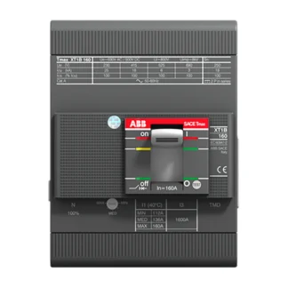 ABB Tmax XT1N Vier polige schakelautomaat vermogensschakelaar 4-polig 100 A