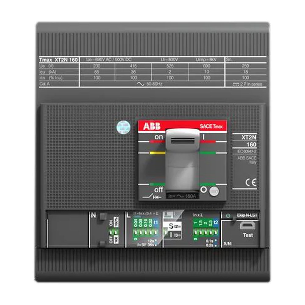 ABB Tmax XT2H vermogensschakelaar 4-polig 10 A