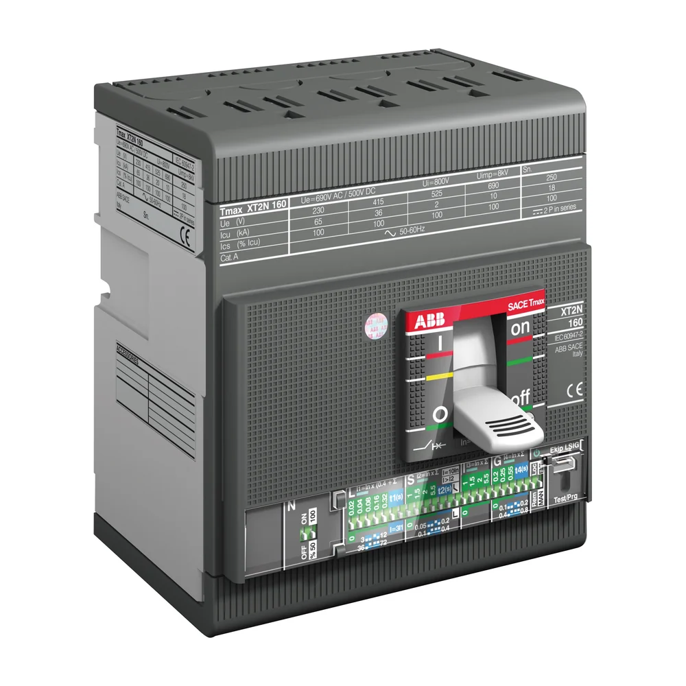 ABB Tmax XT2N Vermogenschakelaar vermogensschakelaar 4-polig 6.3 A