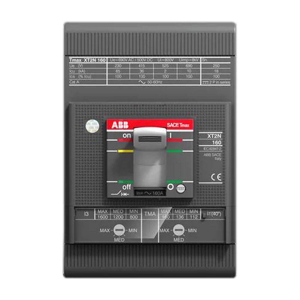 ABB Tmax XT2S Vast inbouwapparaat vermogensschakelaar 3-polig 25 A