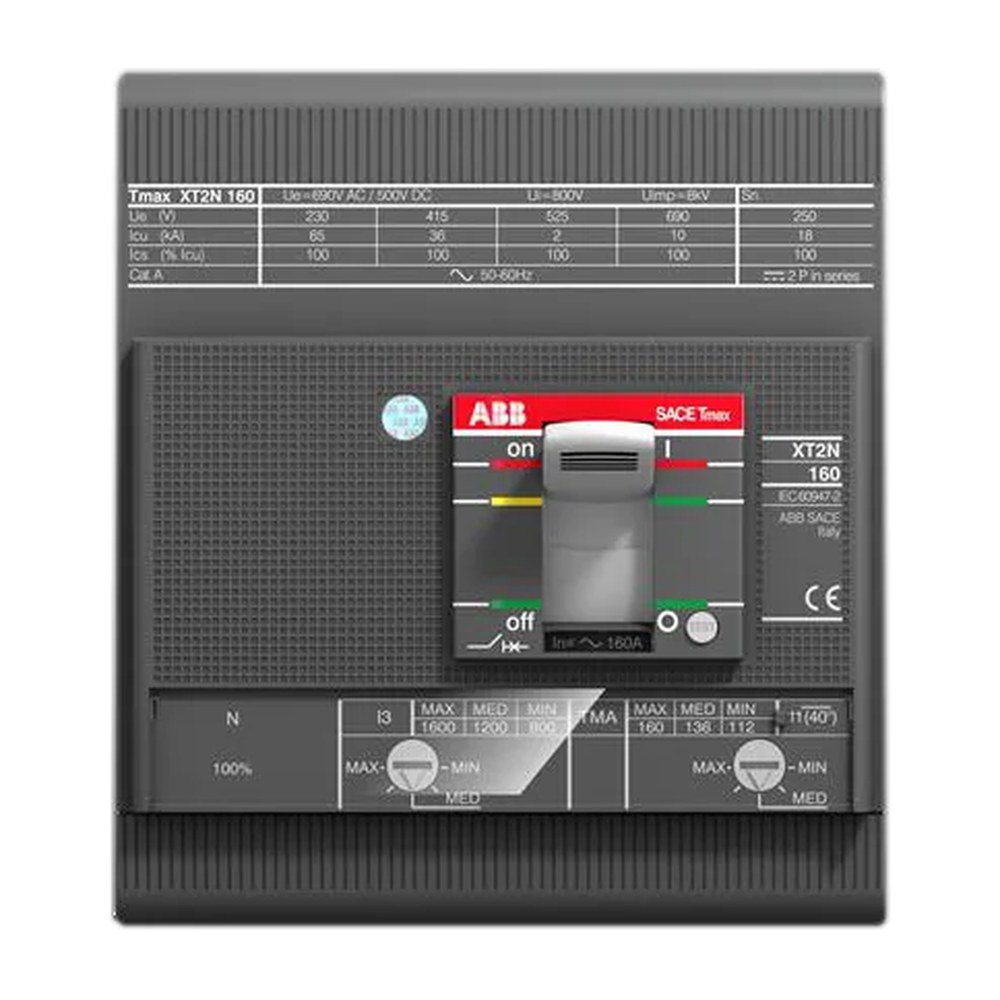 ABB Tmax XT2S vermogensschakelaar 4-polig 5 A