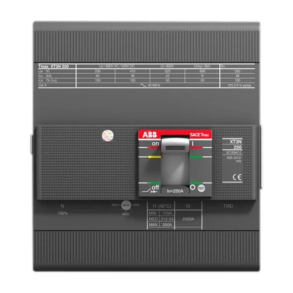 ABB Tmax XT3S vermogensschakelaar 4-polig 100 A