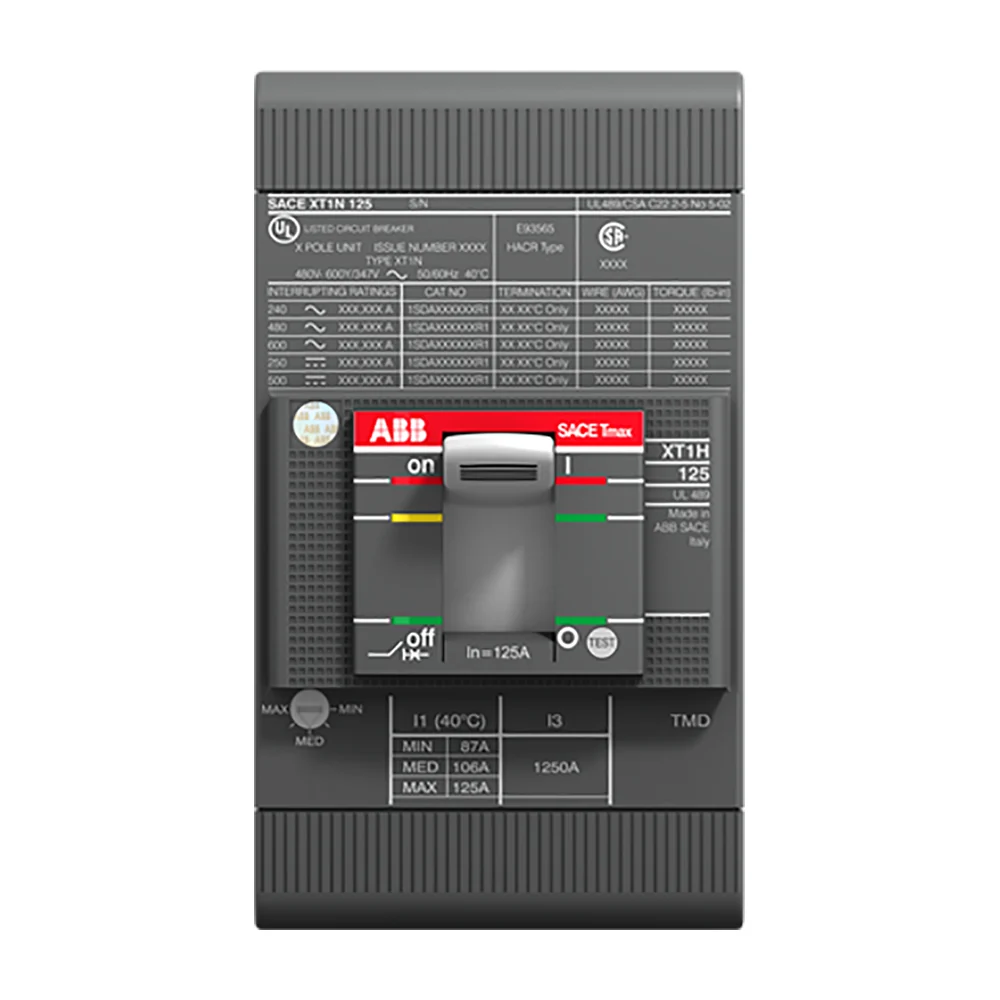 ABB Tmax XT vermogensschakelaar 3-polig 15 A