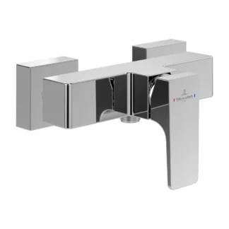 Villeroy Boch Architectura Square Eengreeps Messing douchekraan handdouche Wand