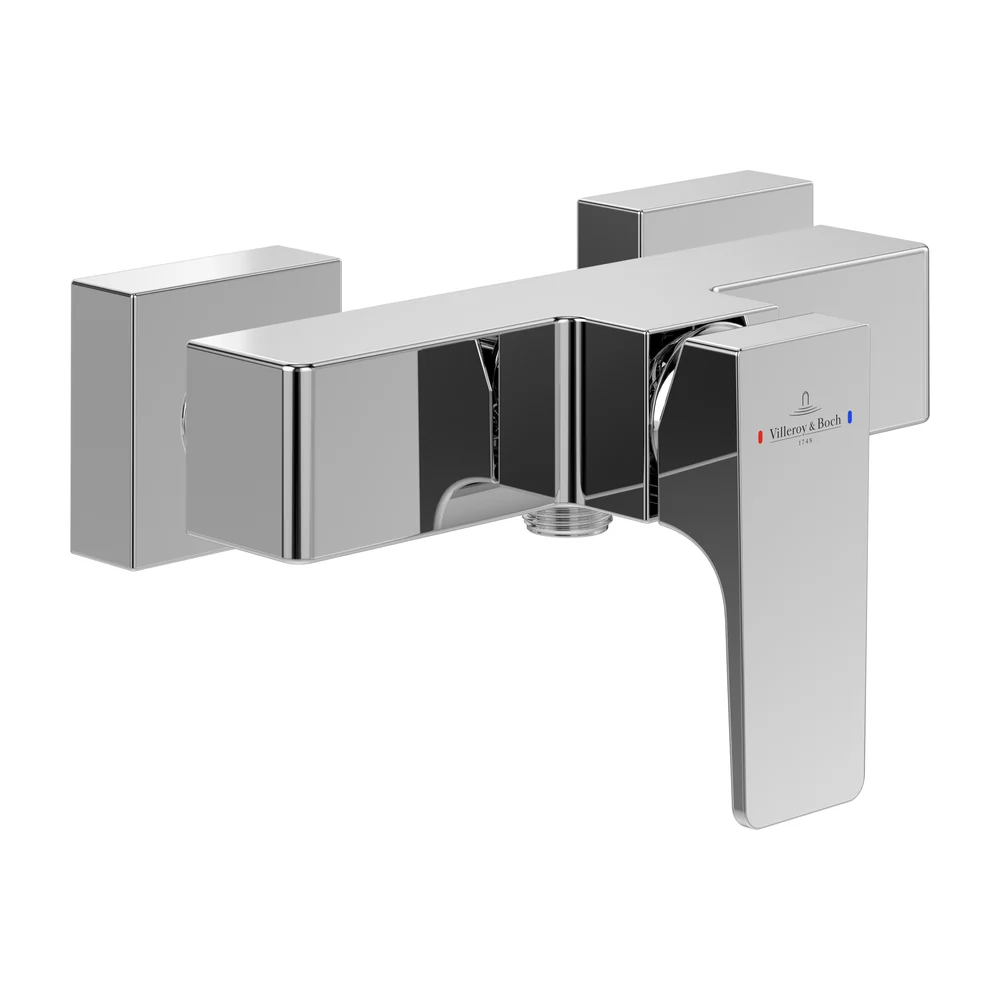 Villeroy Boch Architectura Square Eengreeps Messing douchekraan handdouche Wand