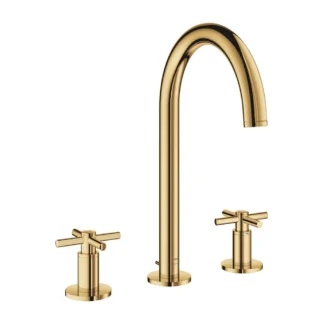 Grohe Spa Atrio Driegats wastafelmengkraan;M-Size Tweegreeps Blad/kraangat
