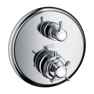 Axor Montreux afbouwdeel inbouwmengkraan brushed Tweegreeps inbouw