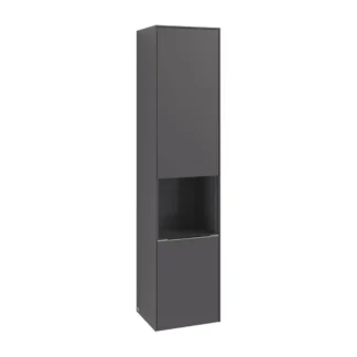 Villeroy Boch V&B Subway badmeubelkast 400x1710x362 mm zwart Wand