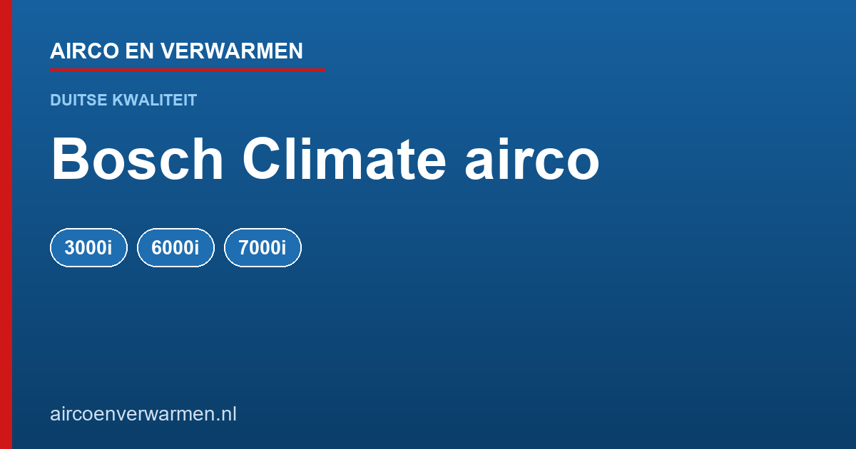 Bosch Climate airco kopen