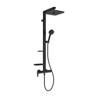 Ceraflow ALU+ douchesysteem met thermostaat 345x501x1113 mm matzwart