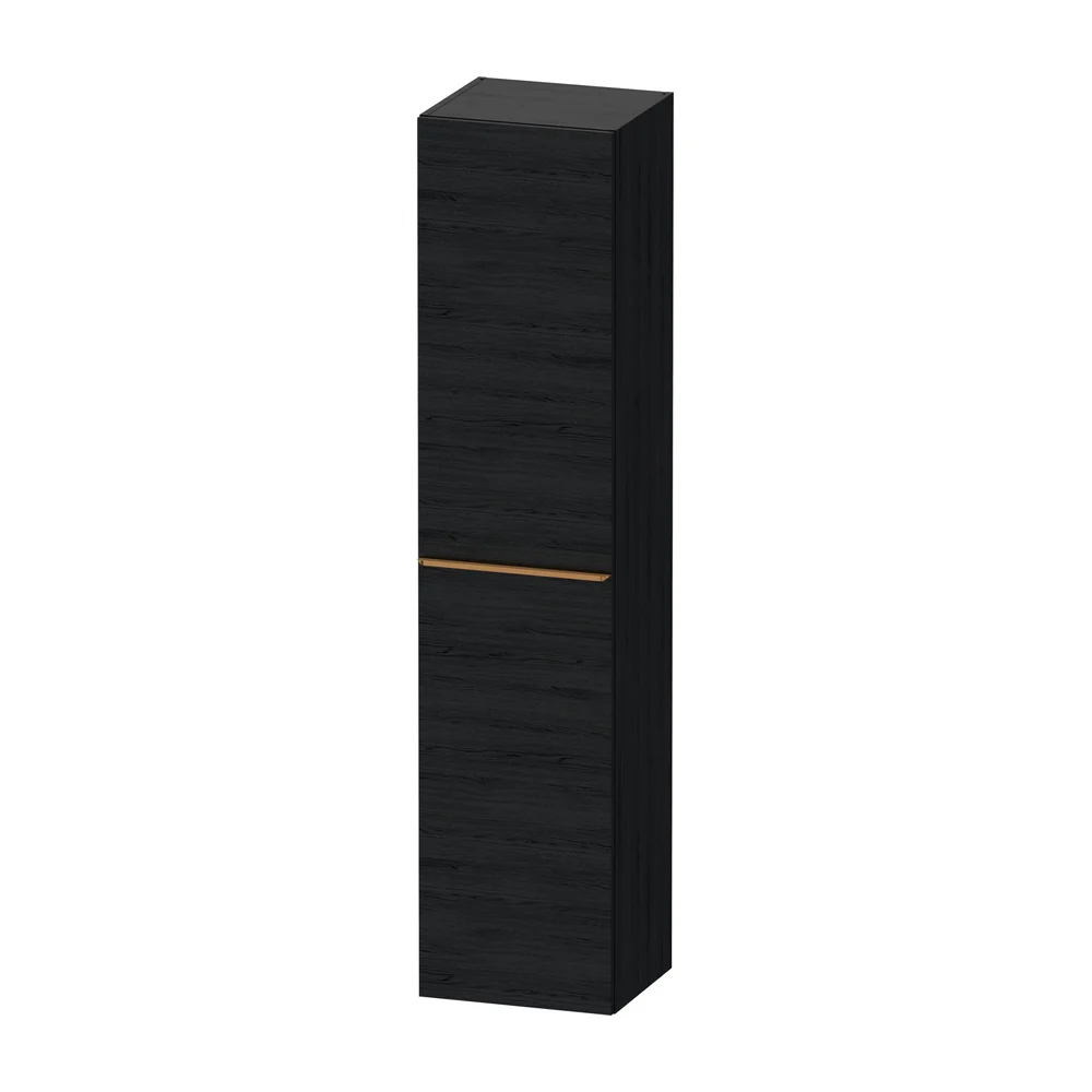 Duravit D-Neo Hoge wandkast badmeubelkast zwart mat Wand