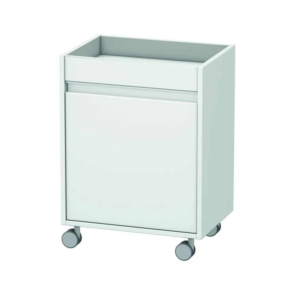 Duravit Ketho Vrijstaande rolcontainer badmeubelkast wit Vrijstaand