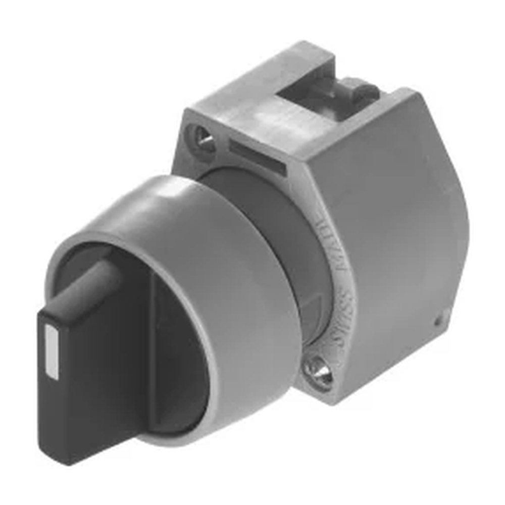 Eao 04 Ronde keuzeschakelaar serie frontelement zwart 7010036