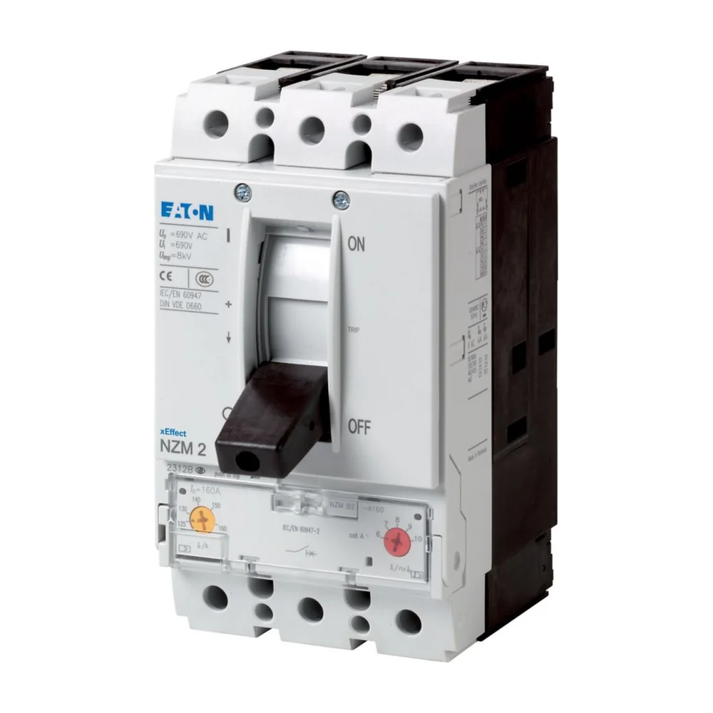 Eaton NZMB2-A125-KCU-NA NZM2 vermogensschakelaar 3-polig 125 A