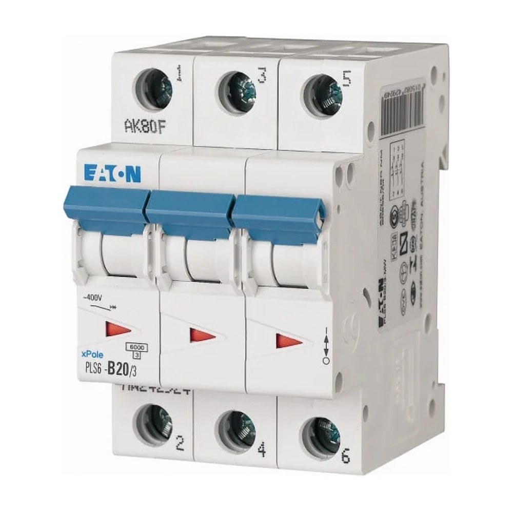 Eaton PLS6-B20/3-MW installatieautomaat