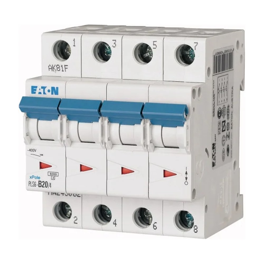 Eaton PLS6-B20/4-MW installatieautomaat