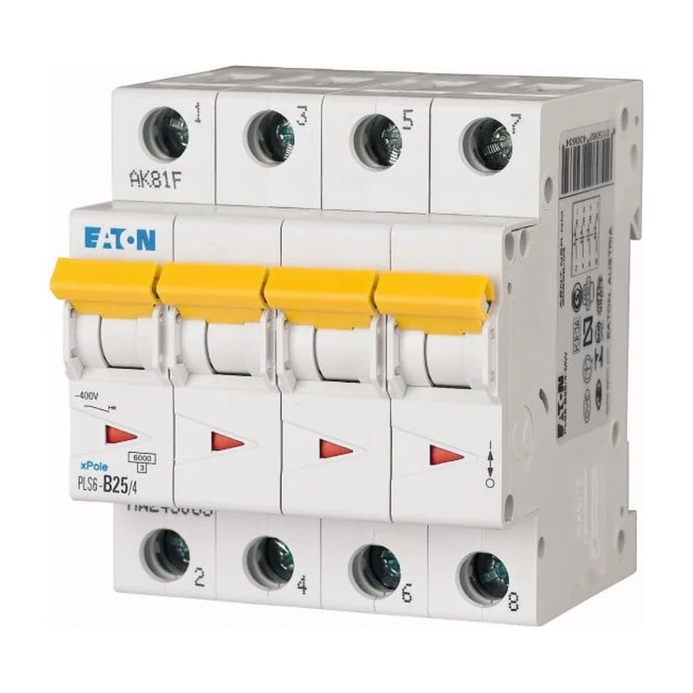 Eaton PLS6-B25/4-MW installatieautomaat