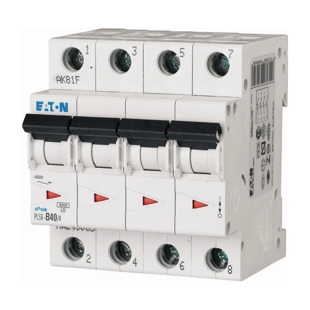 Eaton PLS6-B40/4-MW installatieautomaat