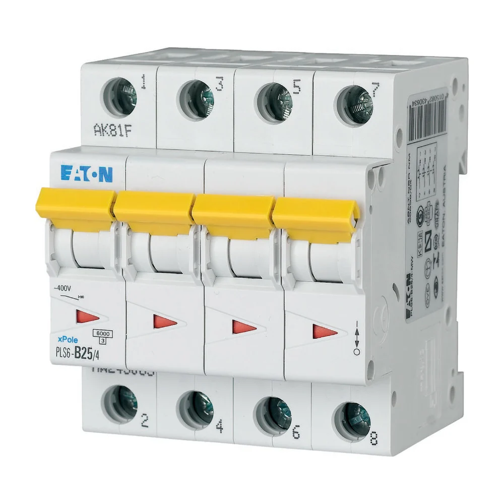 Eaton PLS6-C25/4-MW installatieautomaat