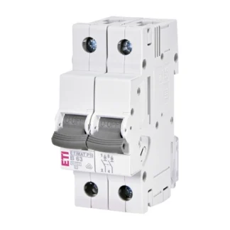 Eti mat P10 C Tweepolitige modulaire automaat installatieautomaat 2-polig 4 A