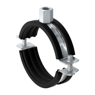 Fischer geïsoleerde buisklemmen met epdm-rubber verzinkt