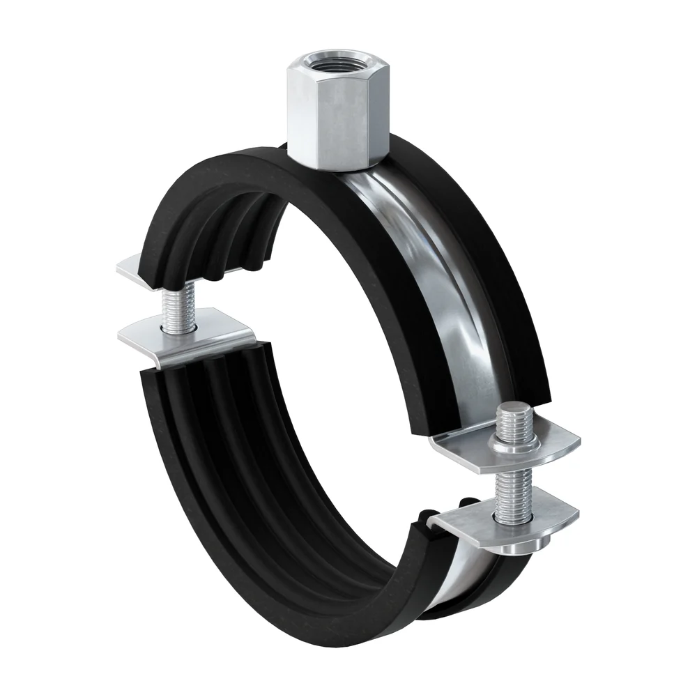 Fischer geïsoleerde buisklemmen met epdm-rubber verzinkt