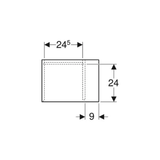 Geberit iCon lage badmeubelkast 400x370x273 mm