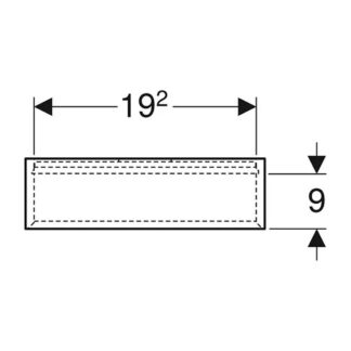 Geberit iCon lage badmeubelkast 467x450x132 mm