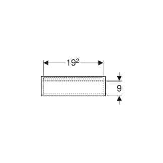 Geberit iCon lage badmeubelkast 467x450x132 mm