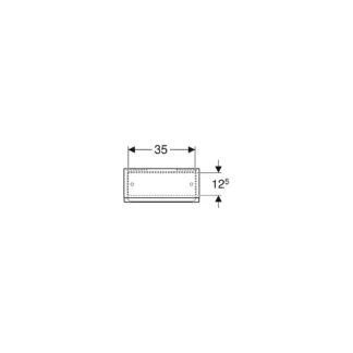 Geberit Renova Plan bovenkast badmeubelkast 39x70 cm