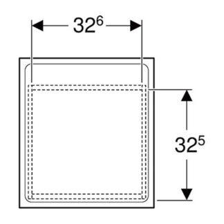 Geberit Renova Plan zijkast badmeubelkast 40x55 cm