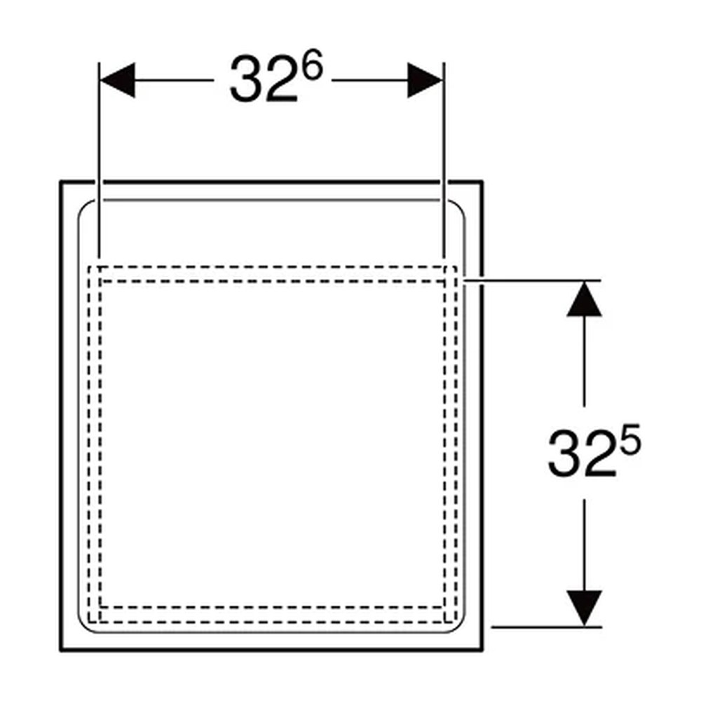 Geberit Renova Plan zijkast badmeubelkast 40x55 cm