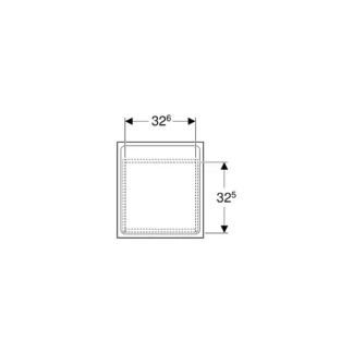 Geberit Renova Plan zijkast badmeubelkast 40x55 cm