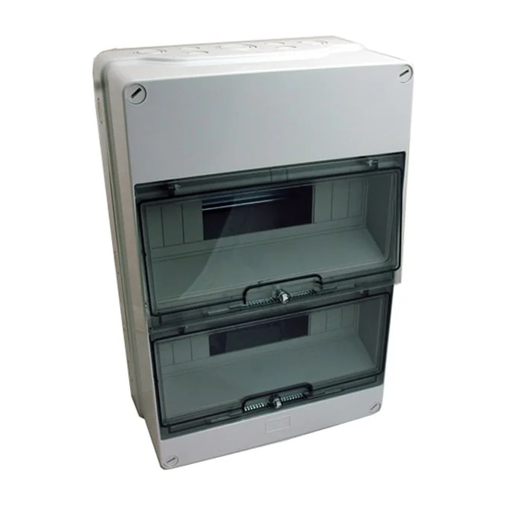 Gewiss installatiekast met din-rail leeg ral7035