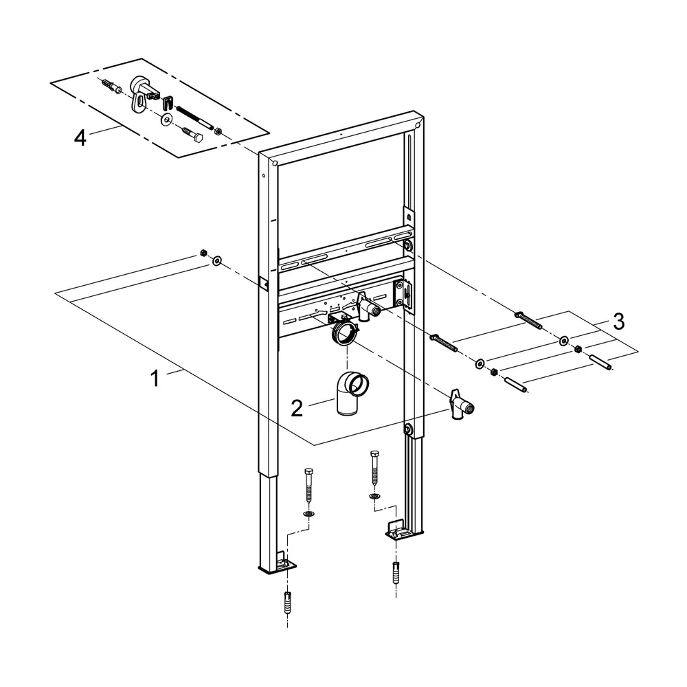 Grohe Rapid Sl inbouwelement wastafel 7400656