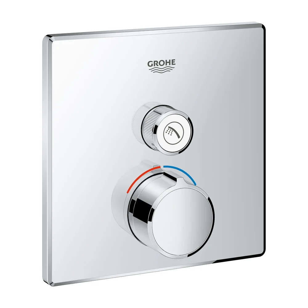 Grohe Grohtherm Smartcontrol inbouwmengkraan chroom Tweegreeps wand