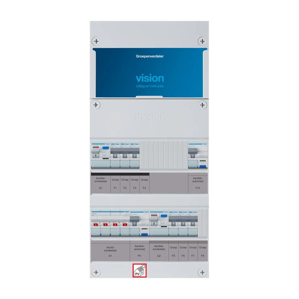 Hager Vision installatiekast 4-polig 2952273