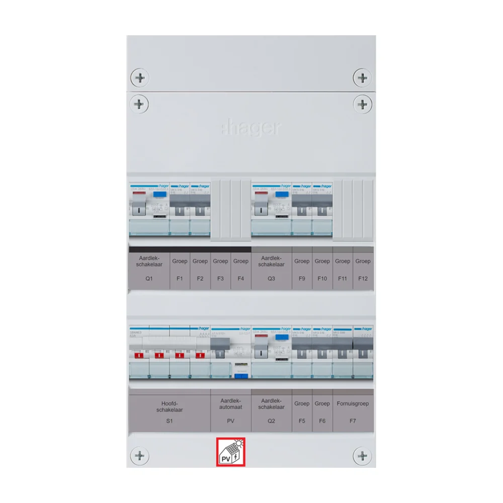 Hager Vision installatiekast 4-polig 2952102