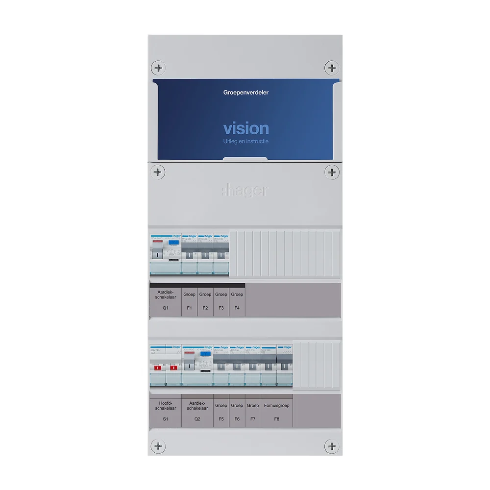 Hager Vision installatiekast 2-polig 4451416