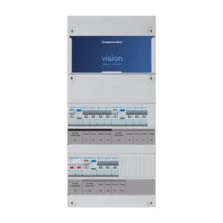 Hager Vision Grijze kunststof installatiekast 475x221x89 mm 2-polig