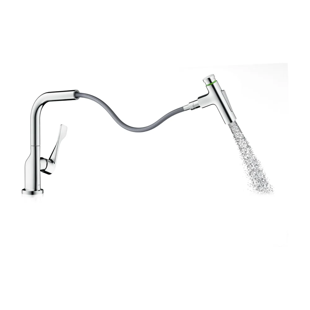 Hansgrohe Citterio ééngreeps keukenmengkraan mat zwart