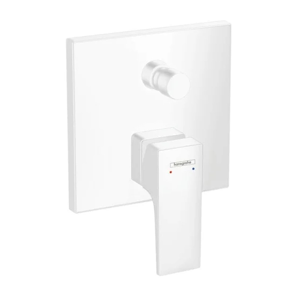 Hansgrohe badmengkraan zonder thermostaat mat wit