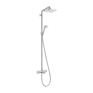 Hansgrohe Croma E, Doucheset douchesysteem met thermostaat chroom