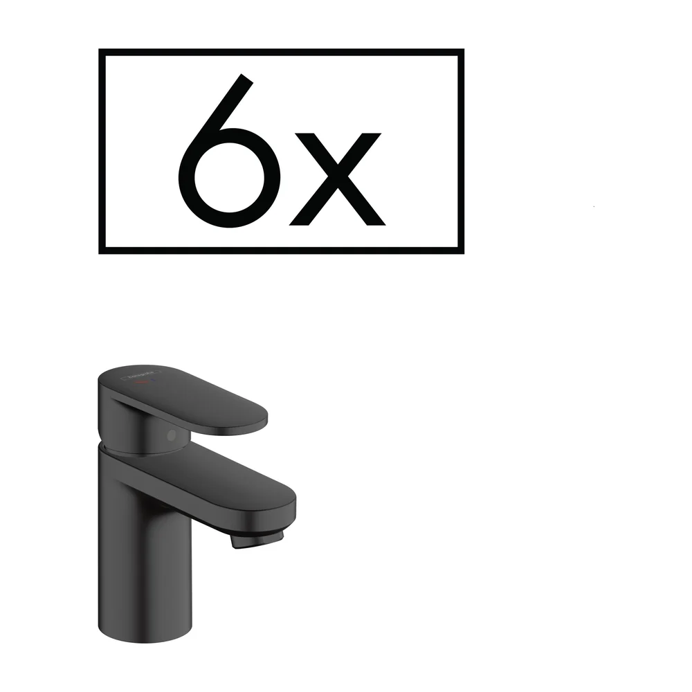 Hans Grohe Vernis Blend Eengreeps wastafelmengkraan Hansgrohe Zwart