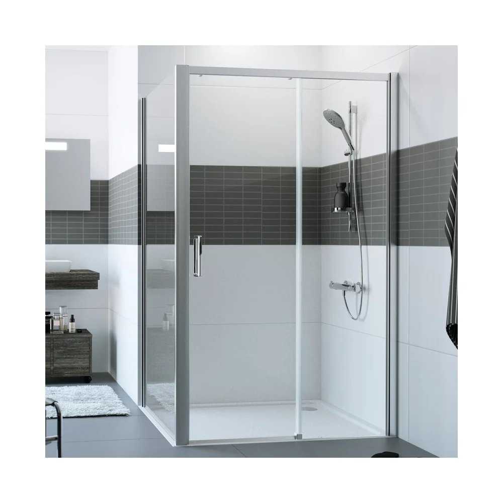Huppe Classics zijwand voor bad en douche 800x2000 mm